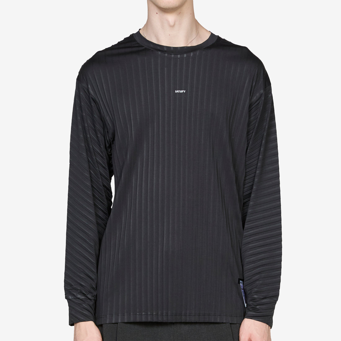 AuraLite™ Pleated Long T-Shirt Black Tees