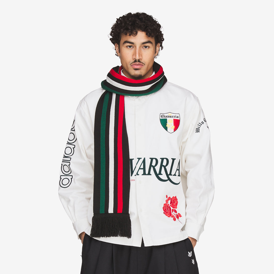 Willy Chavarria x Soccer Scarf Black | Better Scarlet | Collegiate Green Accessories