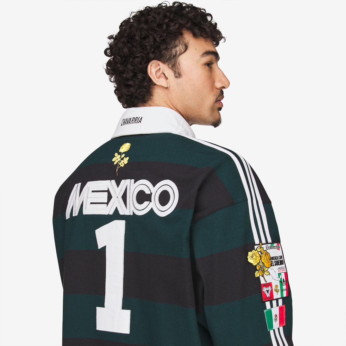 Willy Chavarria x Longsleeve Rugby Shirt Black | Aurora Ivy Shirts
