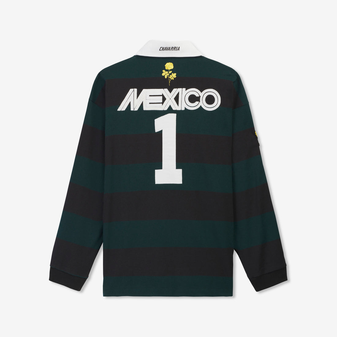 Willy Chavarria x Longsleeve Rugby Shirt Black | Aurora Ivy Shirts