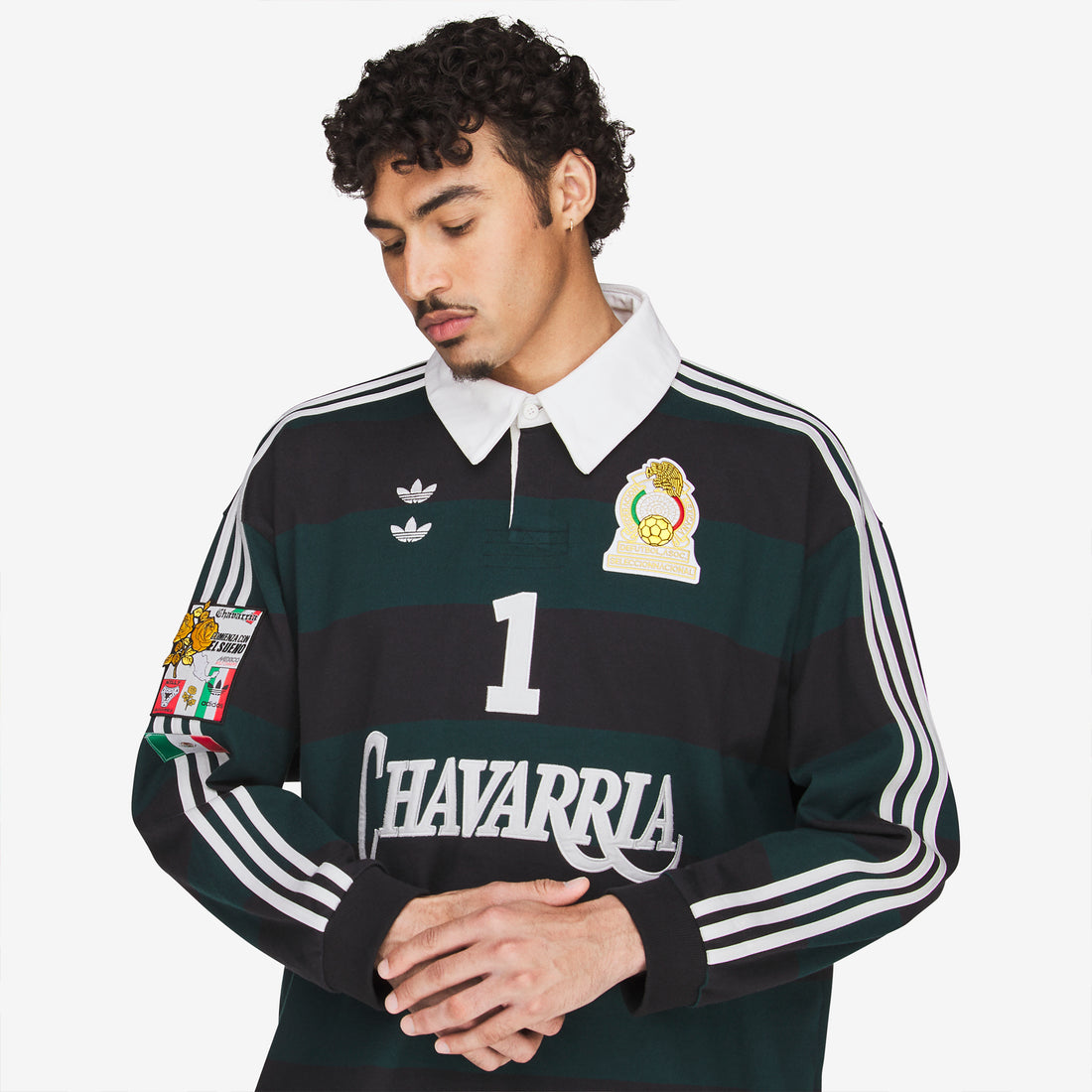Willy Chavarria x Longsleeve Rugby Shirt Black | Aurora Ivy Shirts