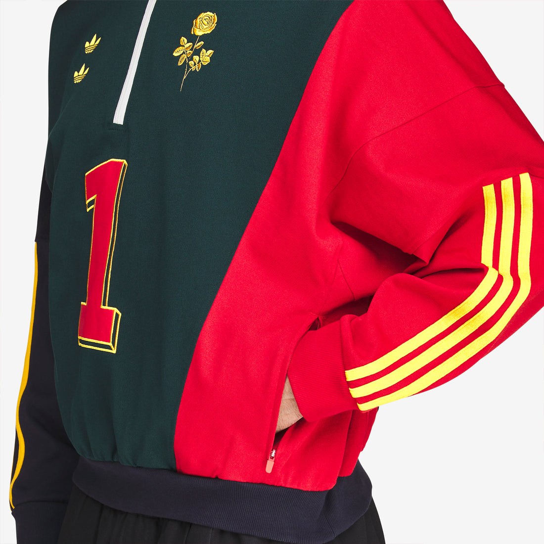 Willy Chavarria x Watsonville Quarter Zip Aurora Ivy | Legend Ink | Better Scarlet Jumpers