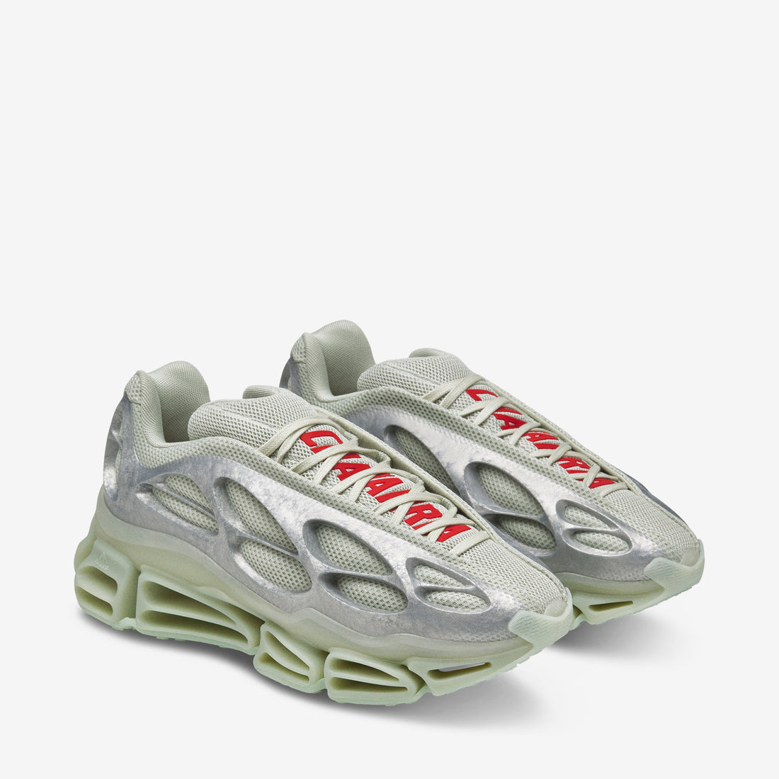 Willy Chavarria x Megaride Bones Halo Green | Silver Metallic | Better Scarlet Footwear
