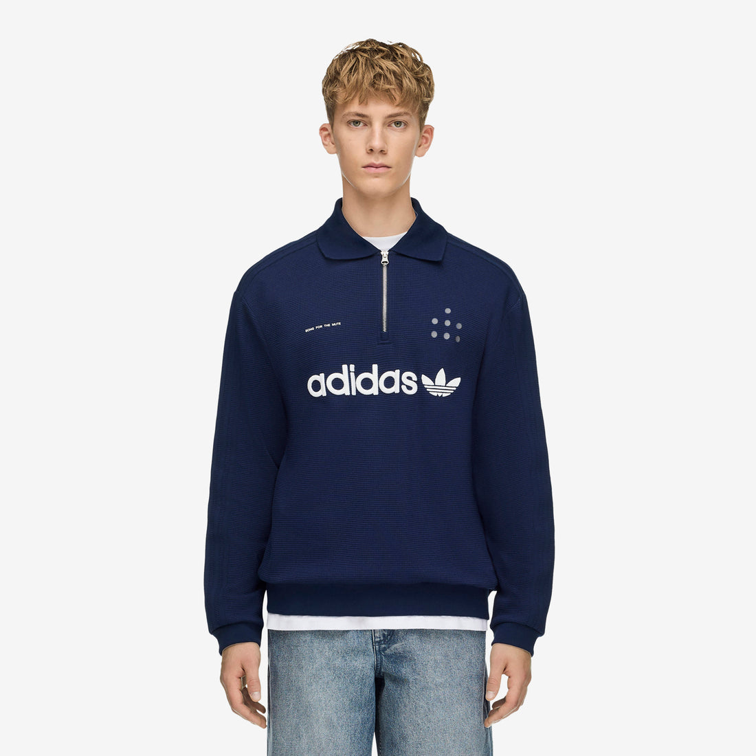 Song for the Mute x Adi008 Longsleeve Polo Shirt Night Indigo Shirts