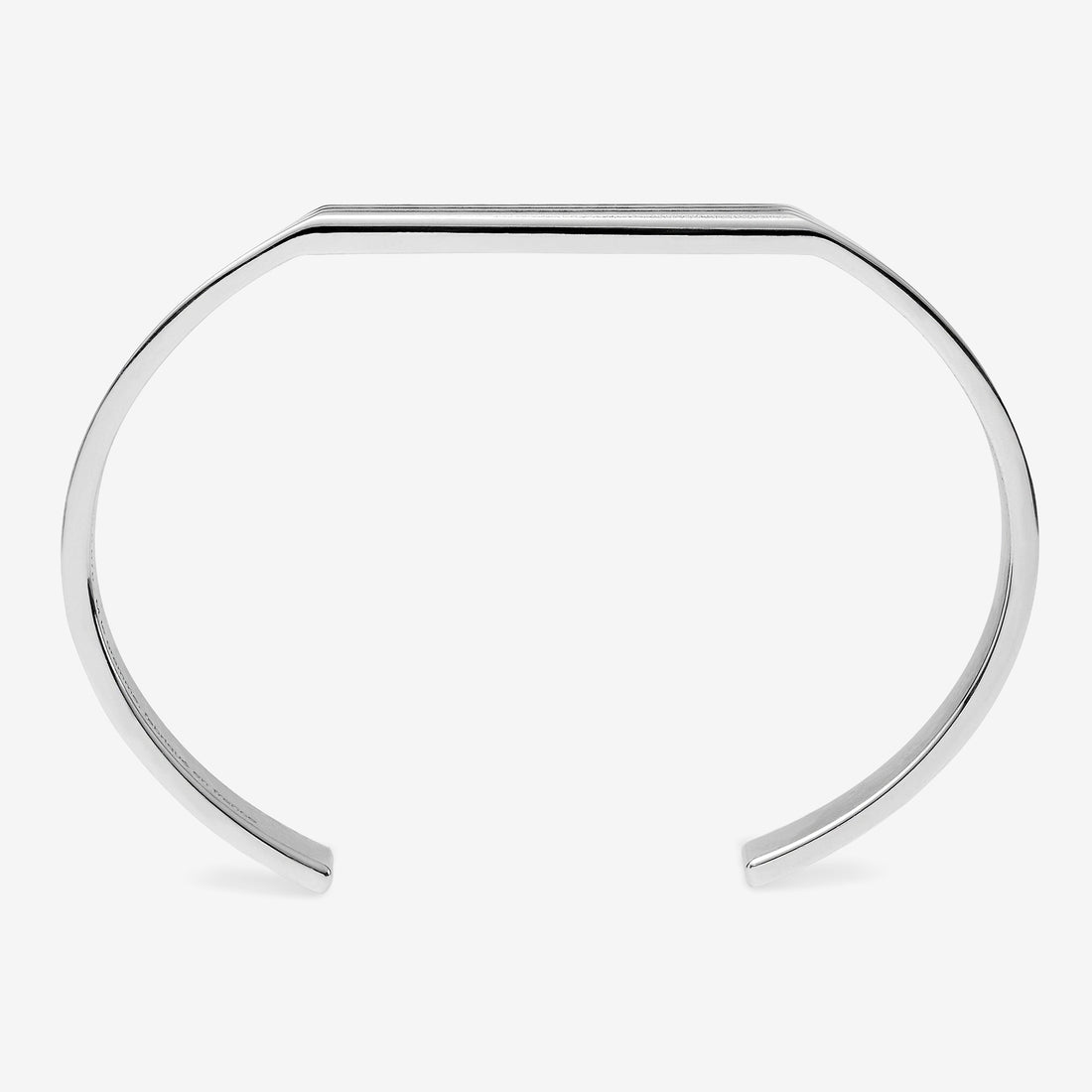21g Polished Sterling Silver Godron Flat Bracelet Jewellery