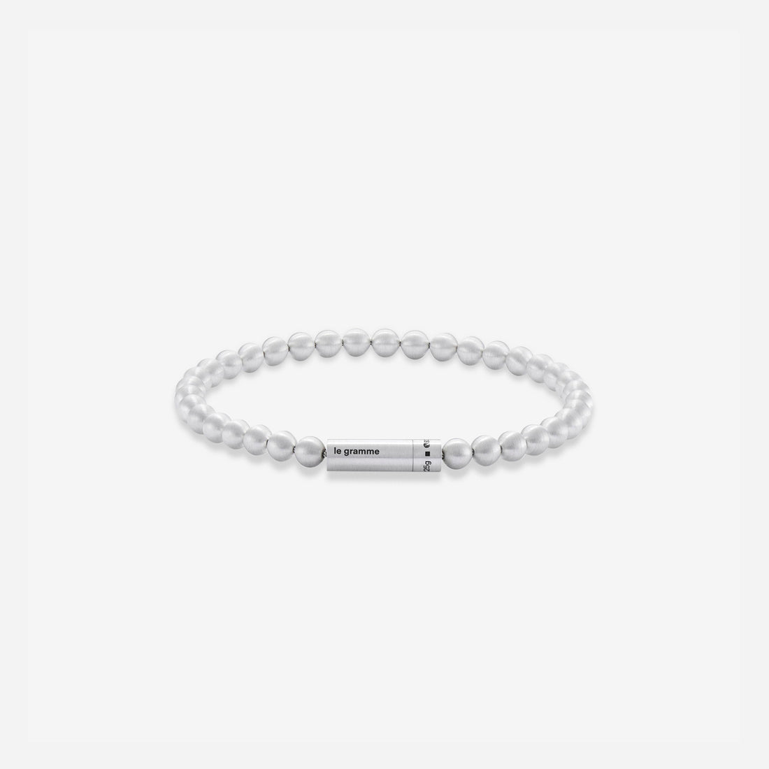 25g Brushed Sterling Silver Beads Bracelet Jewellery