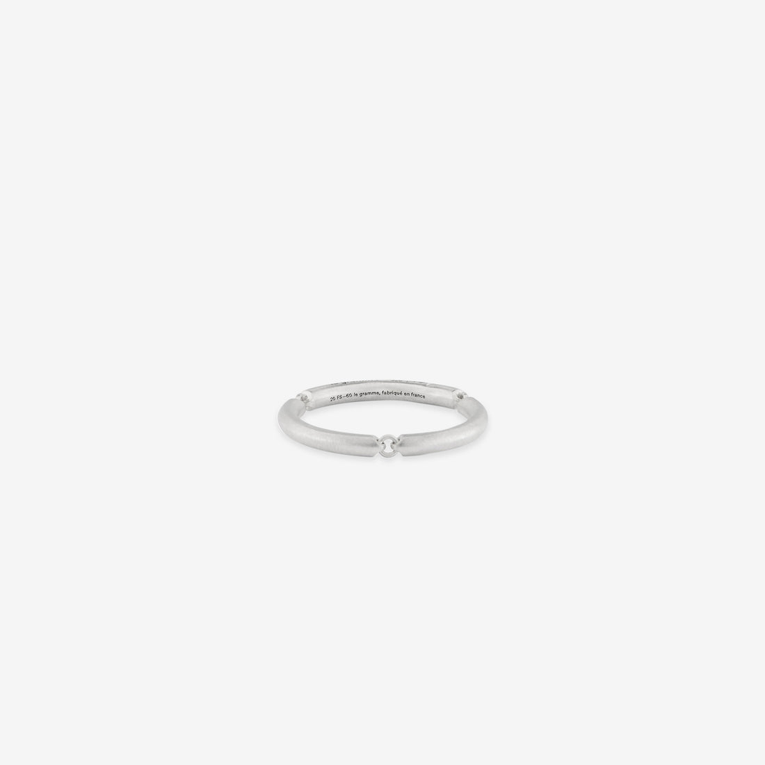 3g Brushed Sterling Silver Segment Ring Jewellery