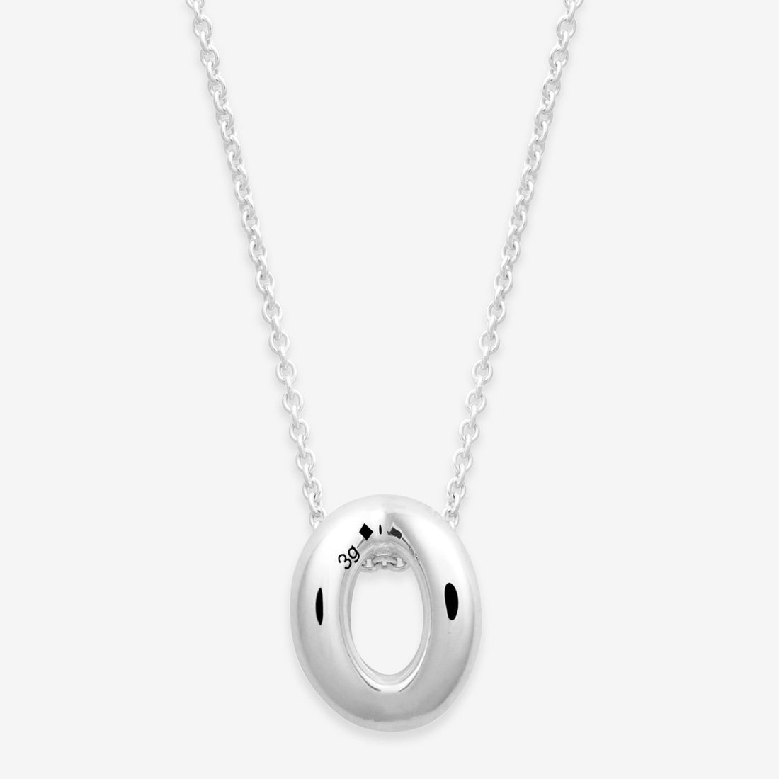 3g Polished Sterling Silver Entrelacs Pendant Jewellery