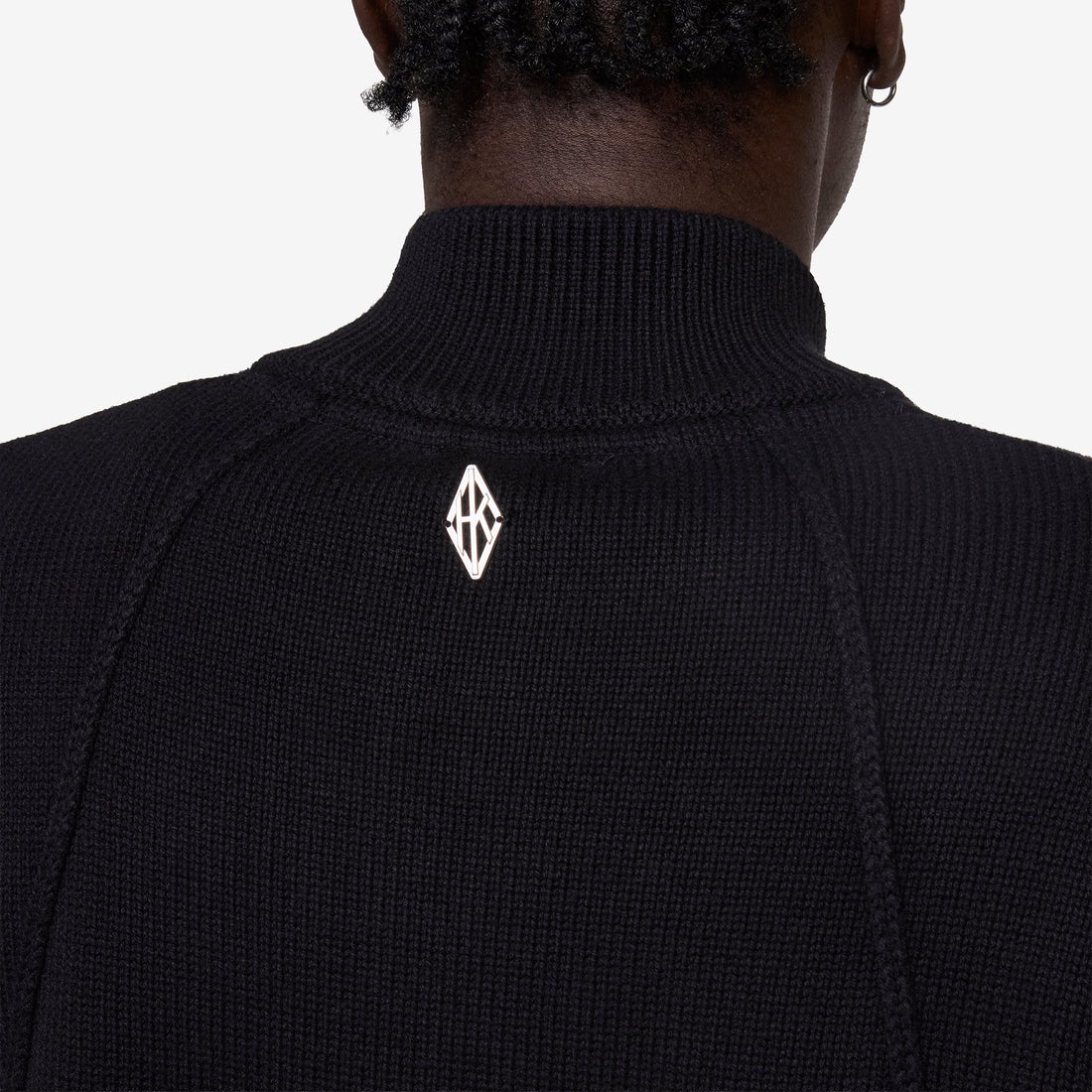 Diamond Knit Cardigan Black Jumpers