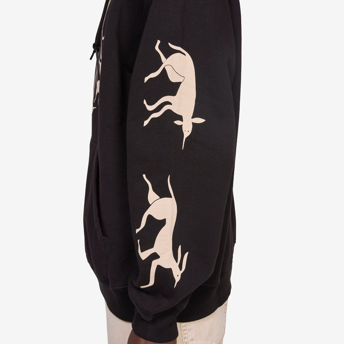 Non Grand Cafe Hooded Sweatshirt Black Shirts