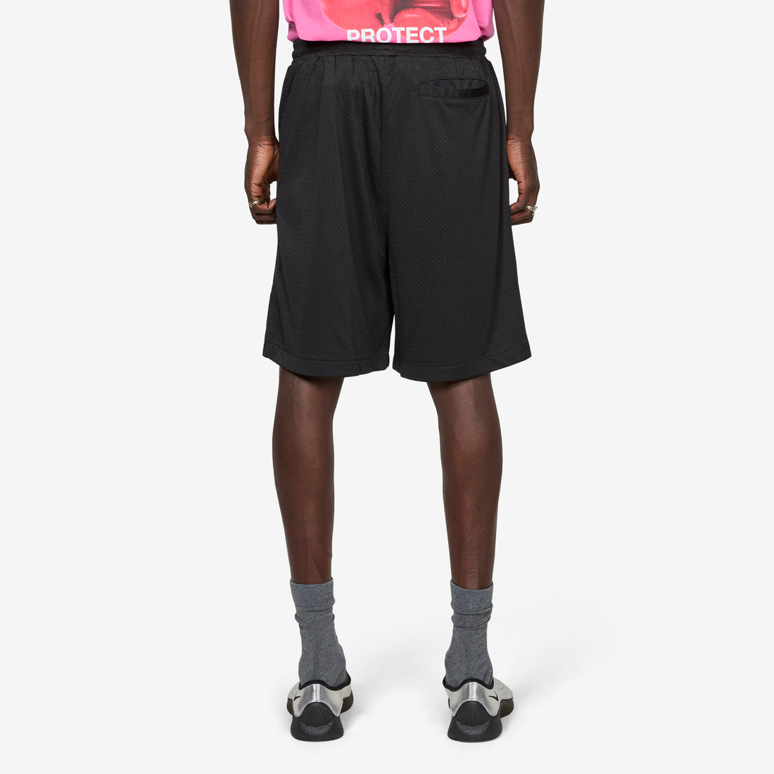 Athletic Mesh Shorts Black Shorts