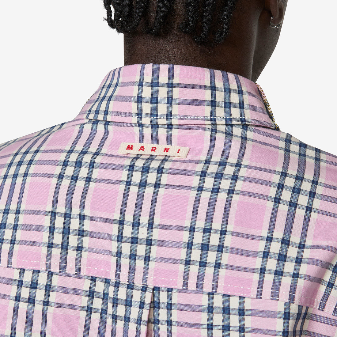 Check Compact Cotton Shirt Quartz Shirts