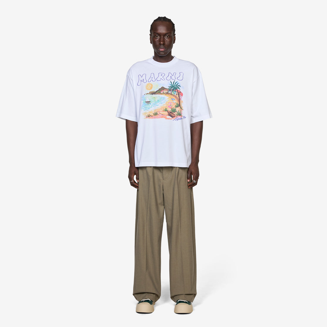 Marni Beach T-Shirt Lily White Tees