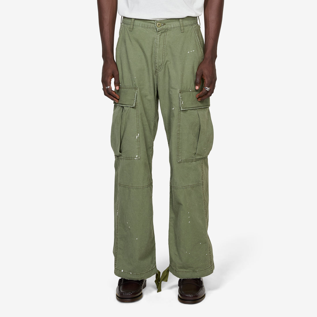 Wide Leg Cargo Pants Army Green Pants