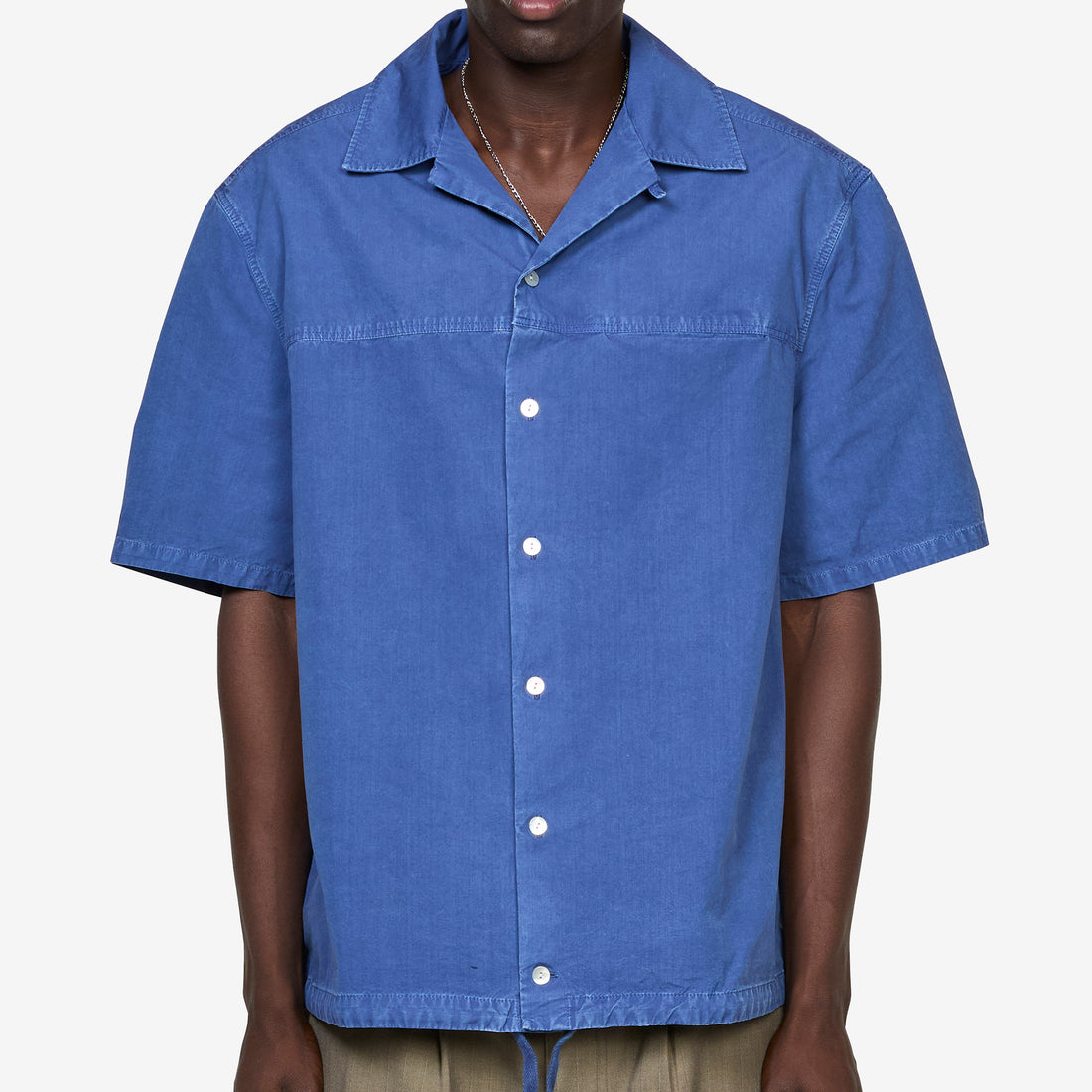 Drawstring Hem Shirt Ocean Shirts