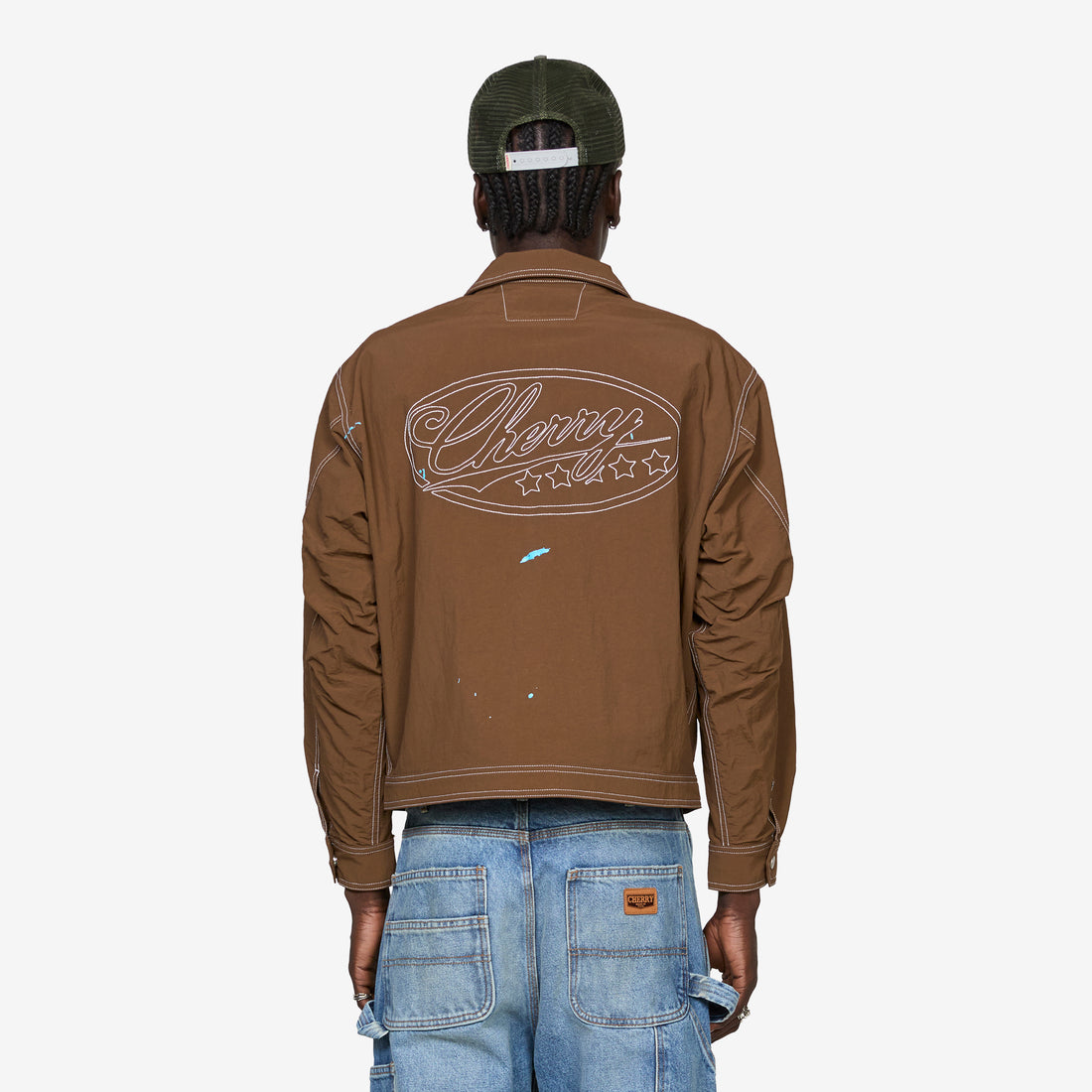 Nylon Running Jacket Brown Jackets