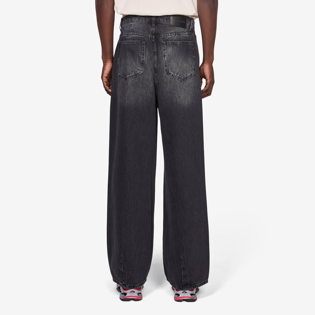 Baggy Denim Jeans Black Vein Pants