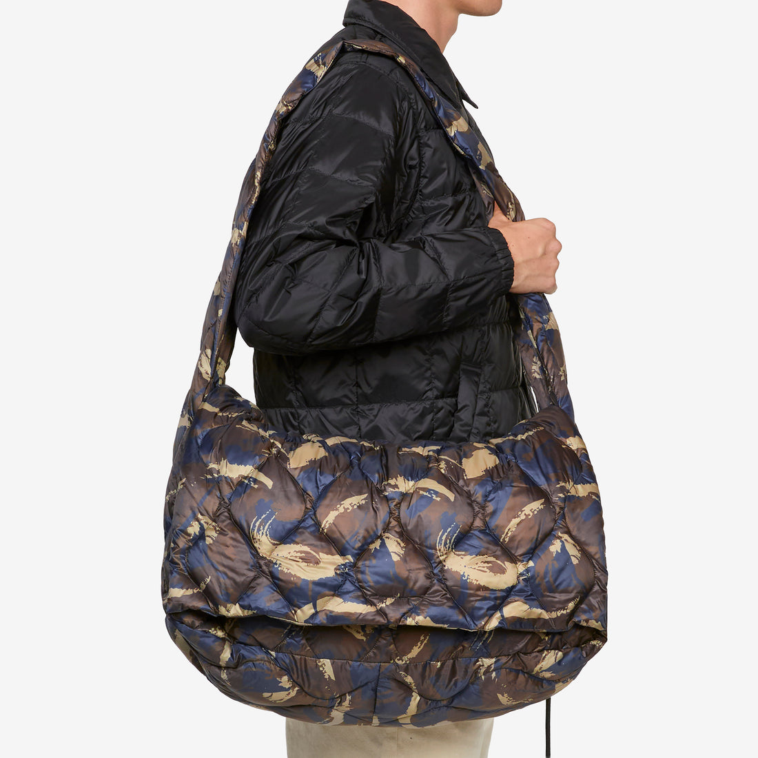 Military Messenger Down Bag (L) Paint Camo Bags