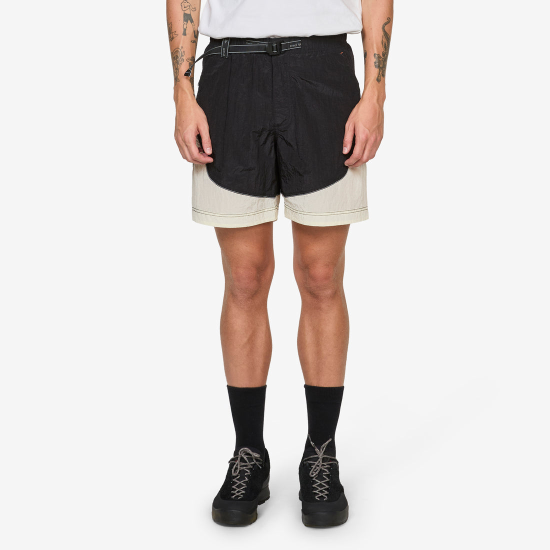 ROA x Ripstop Wind Short Pants Off White Pants