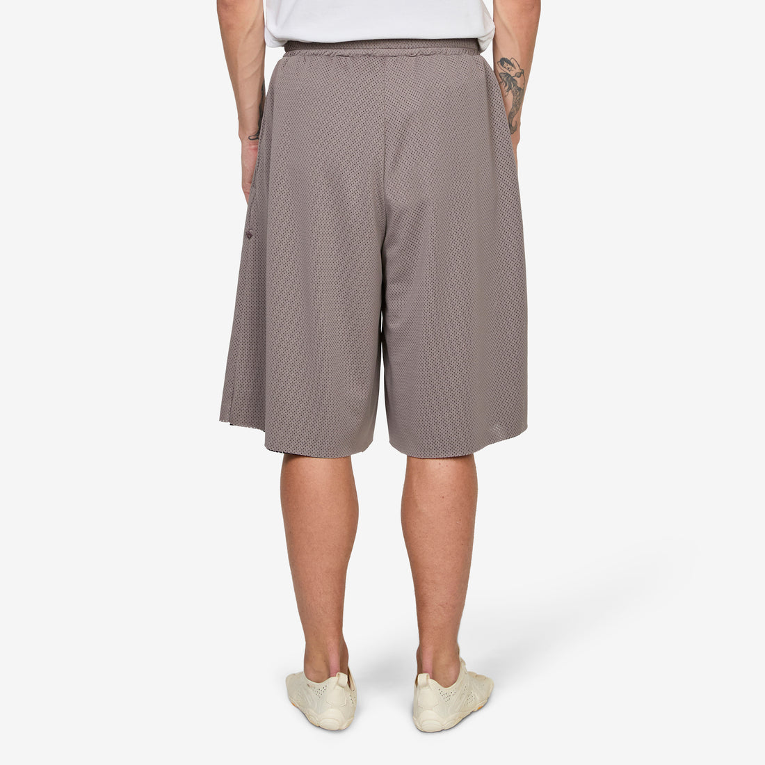 Paris 3/4 Mesh Basketball Short Grey Shorts