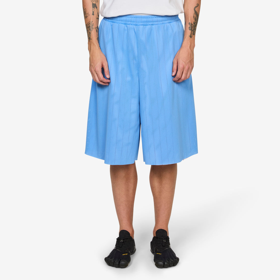Paris 3/4 Mesh Basketball Short Sky Blue Shorts