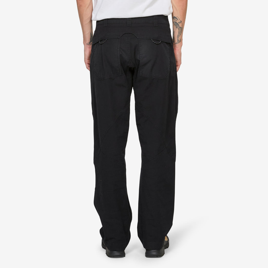 Crimp Shaped Cotton Pants Anthracite Pants