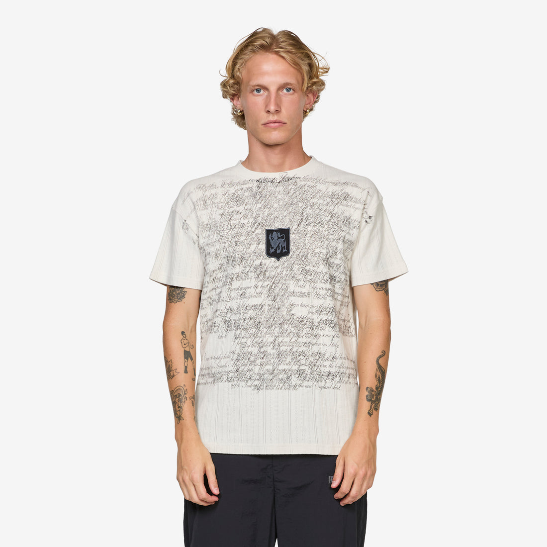 Biography Pointelle Baby T-Shirt White Powder Tees