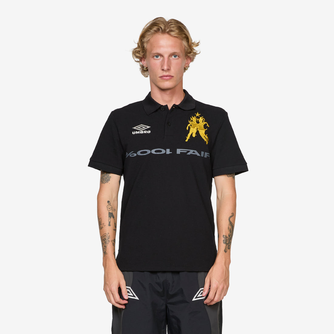 001% Fair Polo Black Shirts