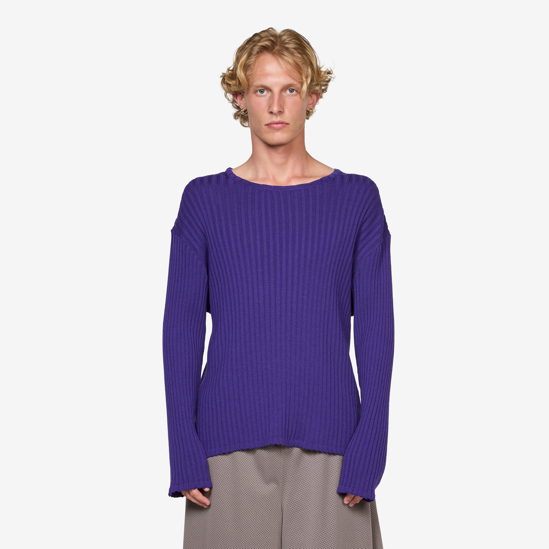 Loui Merino Wool Longsleeve Knit Purple Jumpers
