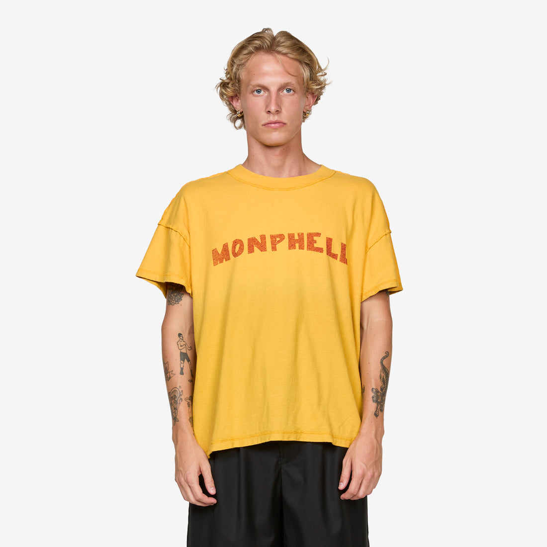 Rhuki T-Shirt Yellow Logo Tees