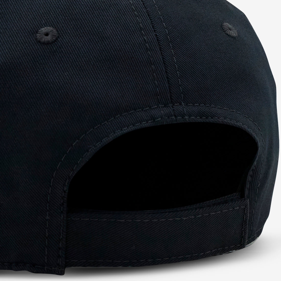 Embroidered Logo Baseball Cap Black Headwear