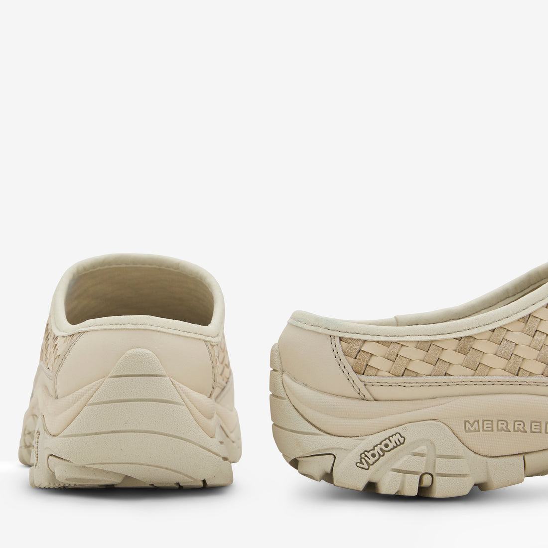Moab 2 Slide Woven Leather Stucco Footwear