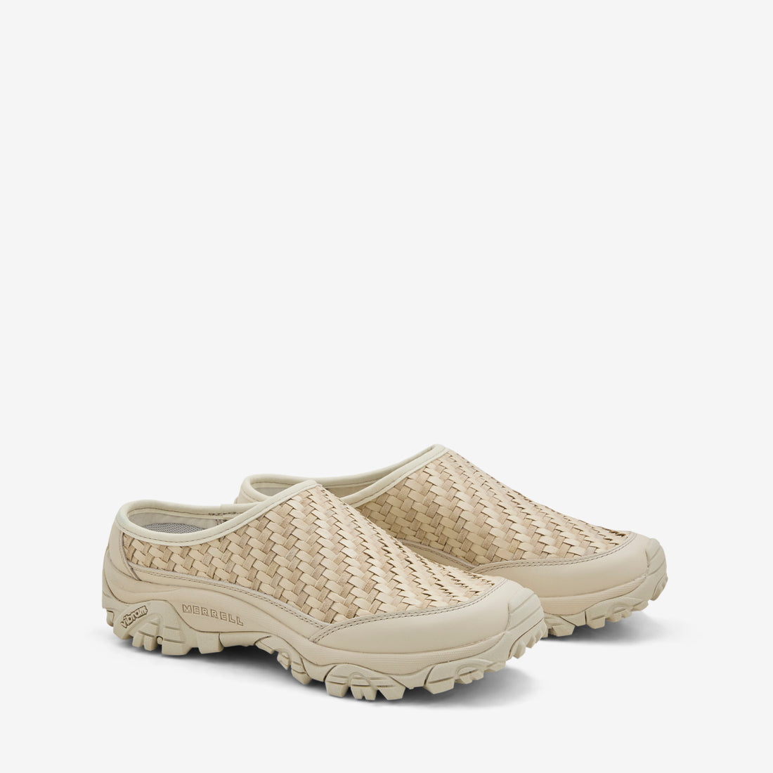 Moab 2 Slide Woven Leather Stucco Footwear