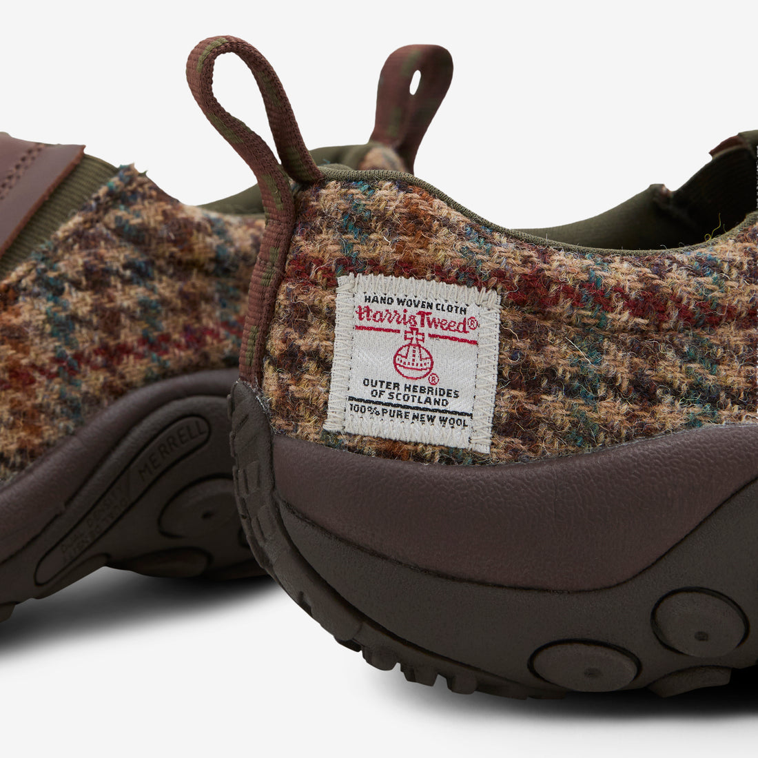 Jungle Moc Harris Tweed Dark Walnut Footwear