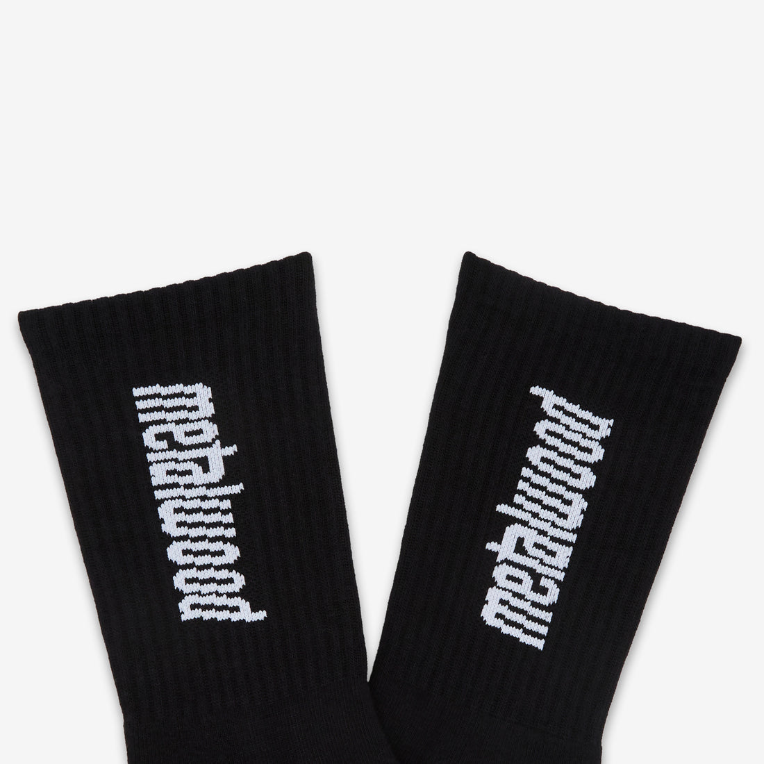 Metal Logo Crew Sock Black Accessories