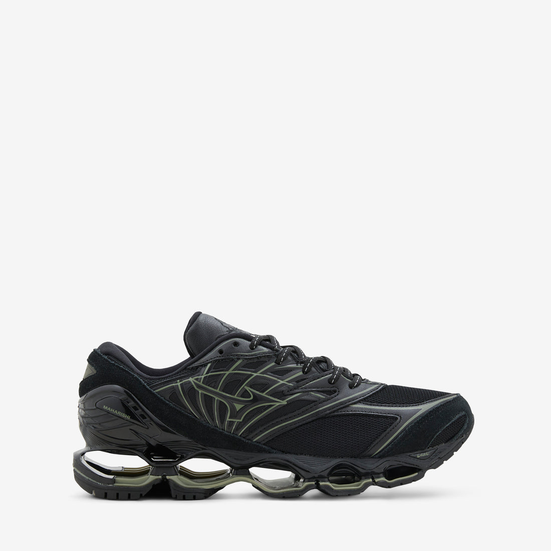 Maharishi x Wave Prophecy LS Black | Deep Green Footwear