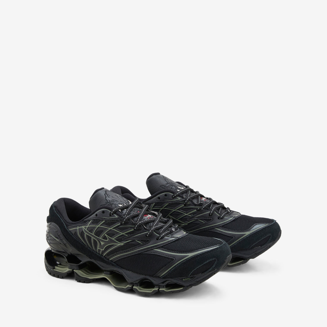 Maharishi x Wave Prophecy LS Black | Deep Green Footwear