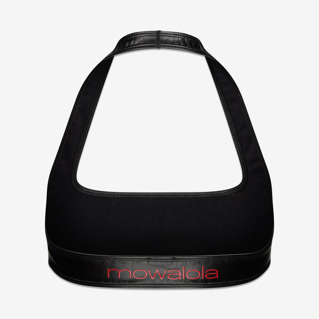 Mowalola x Women's Halter Bra Black | Gym Red Tees