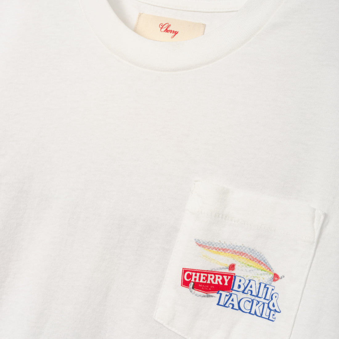 Marlin Boxy Pocket T-Shirt White Tees