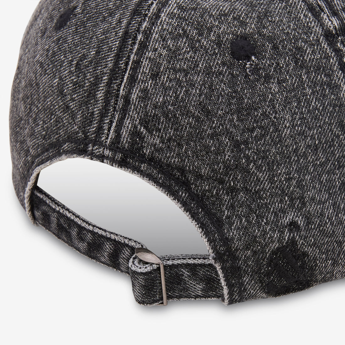 Sailing Club Faded Logo Denim Cap Black Headwear