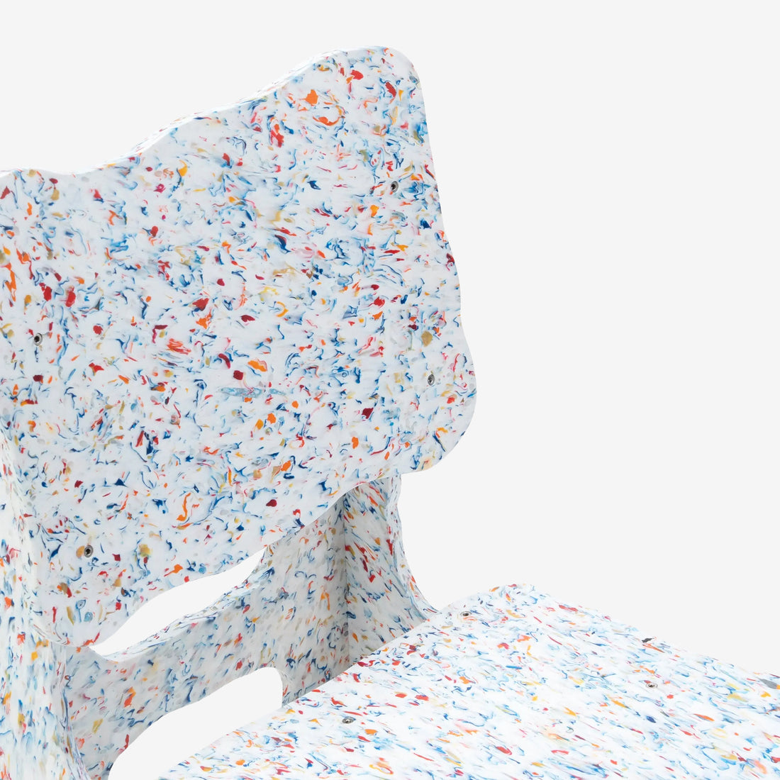 Flat Plastic Chair White Lifestyle