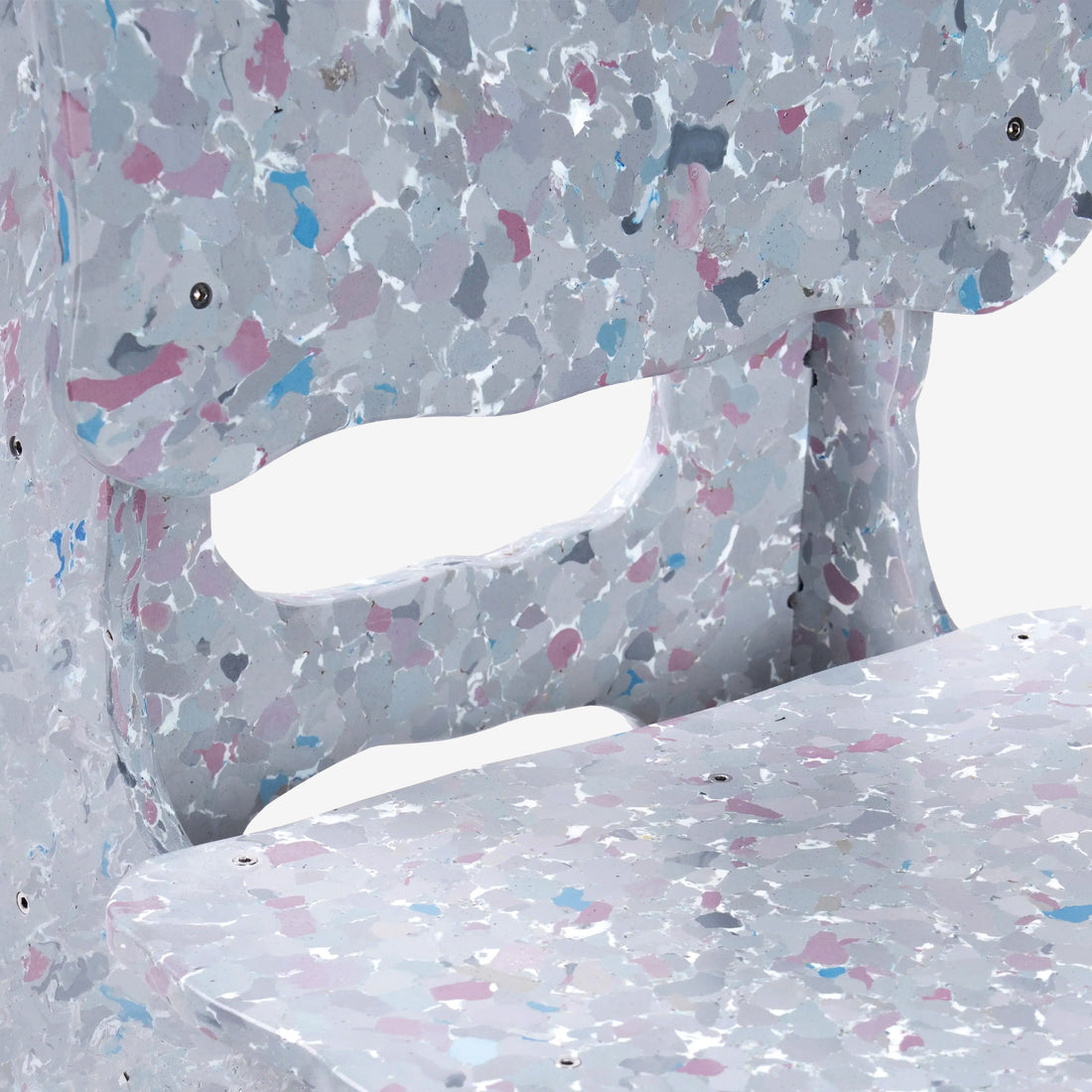 Flat Plastic Chair Grey Lifestyle