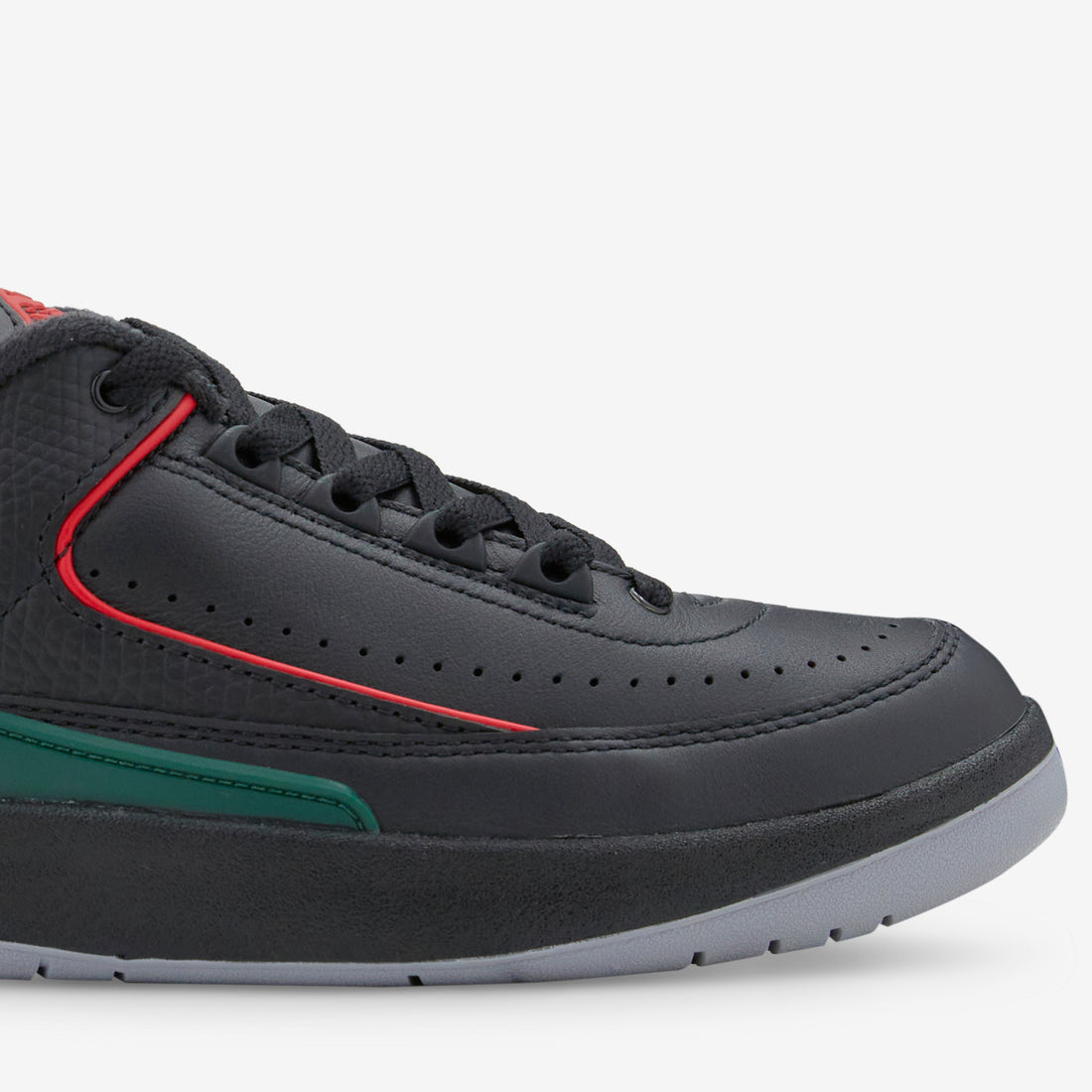 Air Jordan 2 Retro Low Black | Fire Red | Cement Grey Footwear