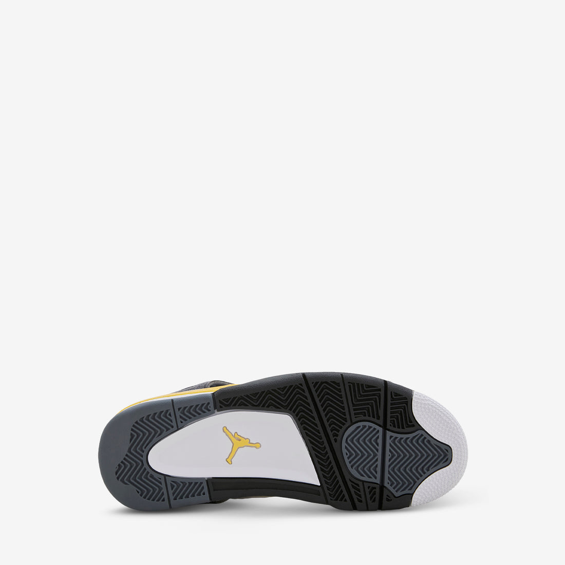Grade School Air Jordan 4 Retro 'Rare Air' White | Tour Yellow | Dark Blue Grey | Black Footwear