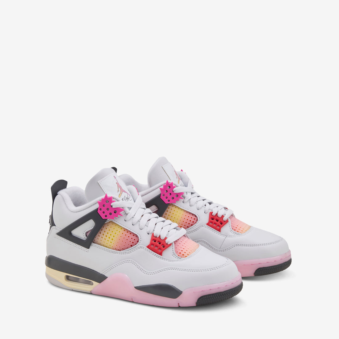 Air Jordan 4 Retro 'Comic' Off White | Fire Pink | Anthracite Footwear