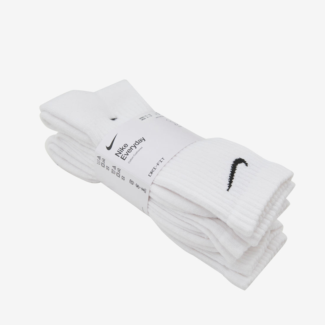 Everyday Cushioned Training Crew Socks White | Black Accessories
