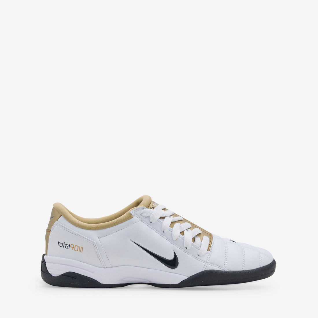 Total 90 White | Black | Metallic Gold Footwear