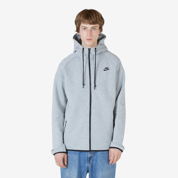 Tech Fleece OG Full-Zip Hoodie Sweatshirt Dark Heather Grey Black