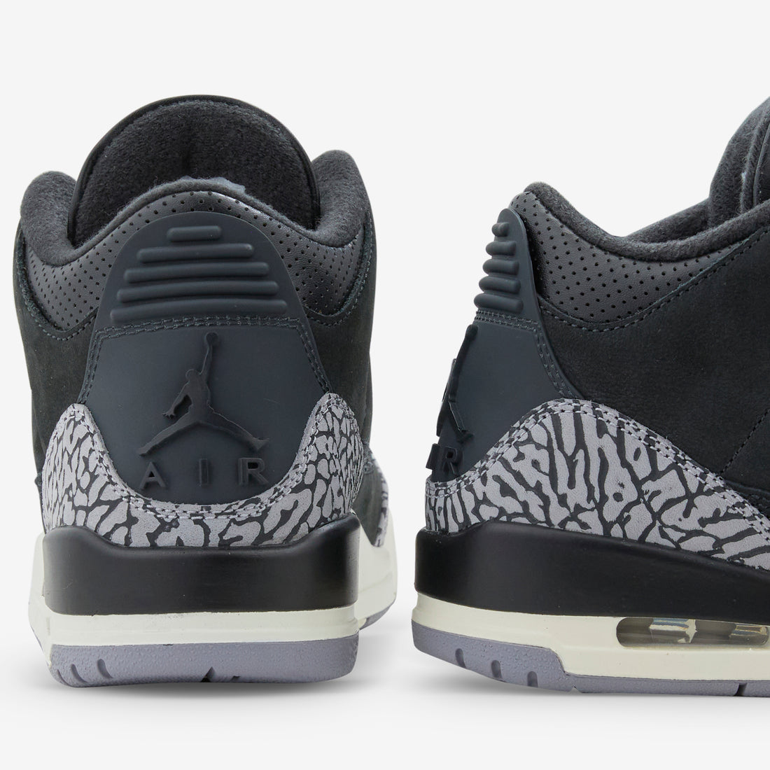 Women's Air Jordan 3 Retro Off Noir | Black | Sail | Cement Grey Footwear