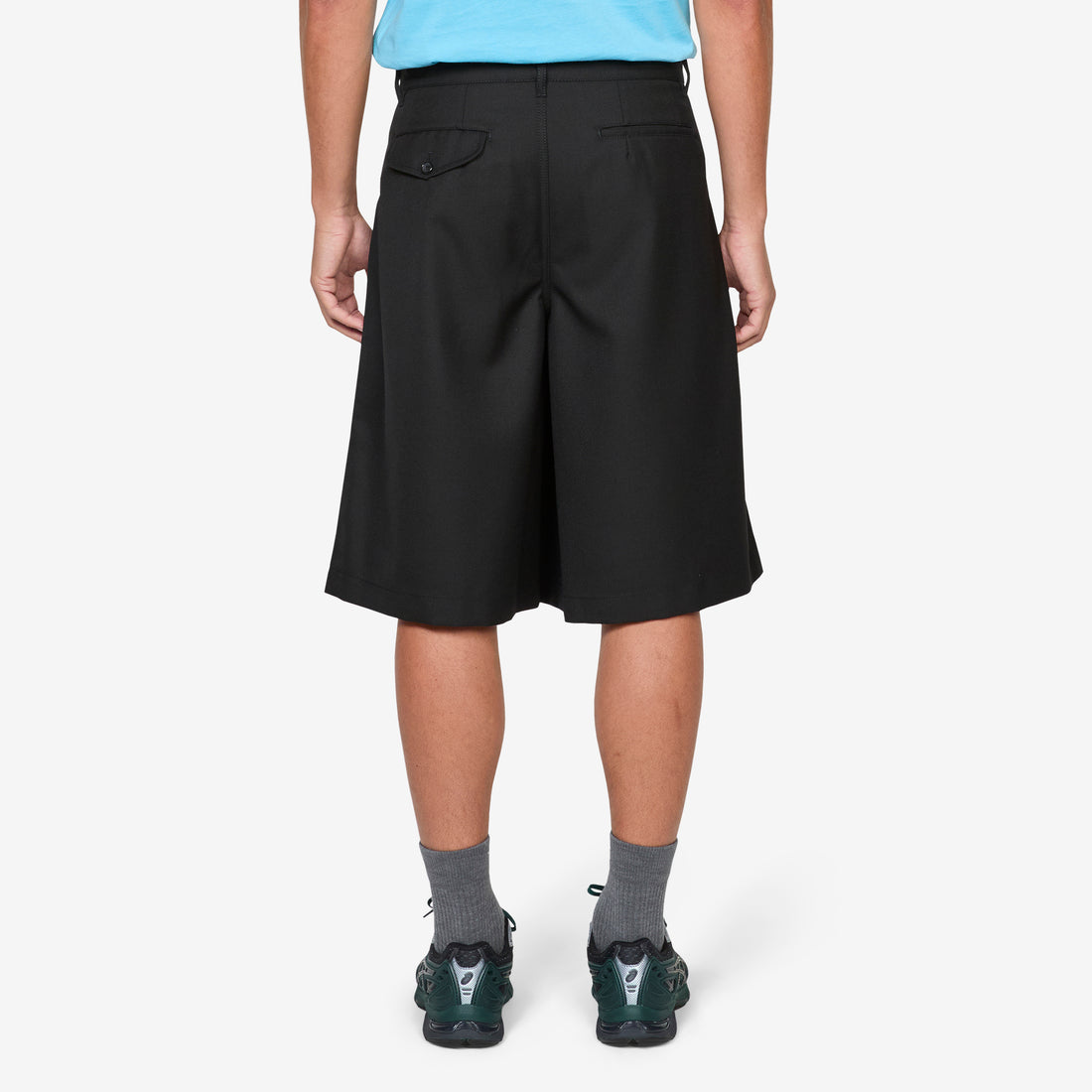 Pleated Shorts Black Shorts
